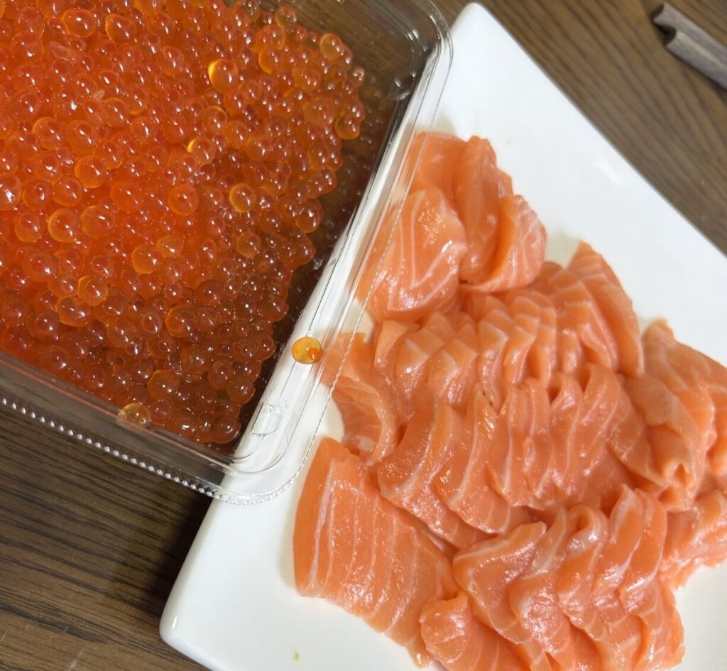 コストコのいくらとサーモン