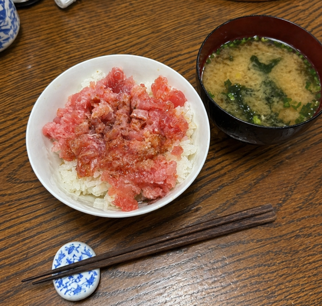 コストコまぐろたたきで作ったまぐろ丼