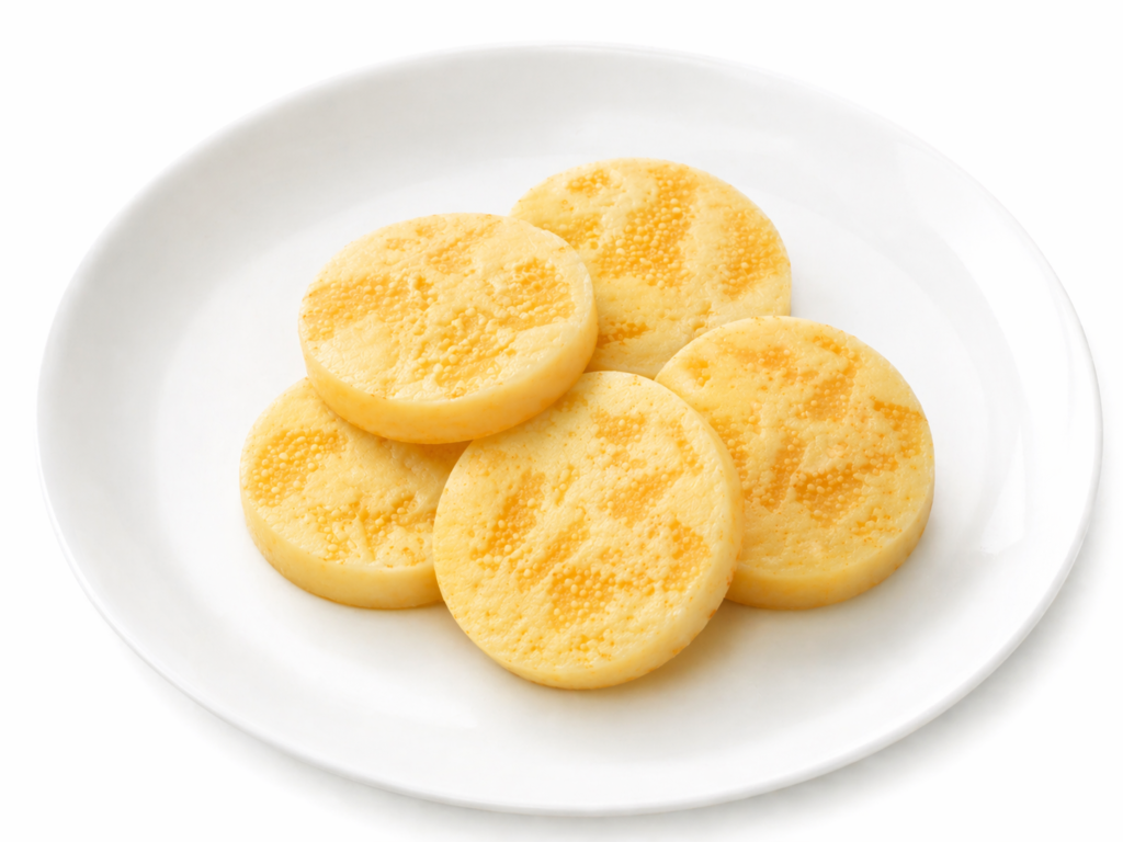 無限カズチーの断面 数の子チーズの食感が伝わるカット画像