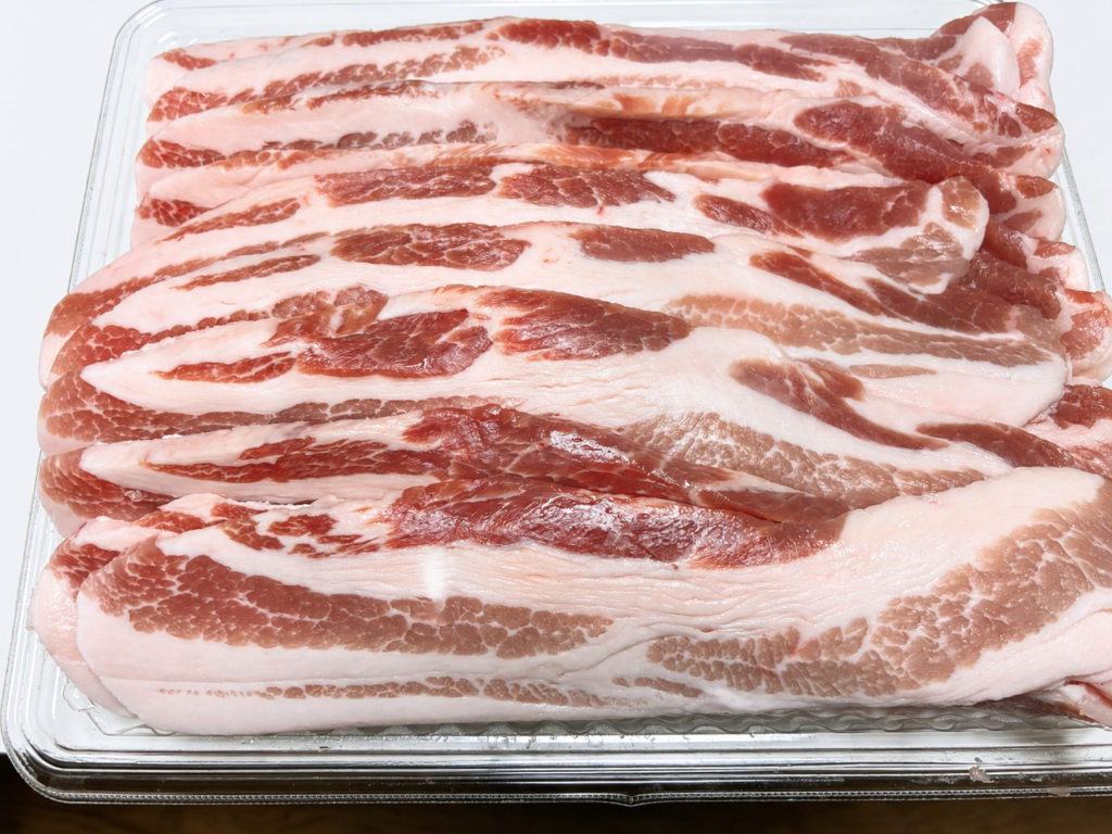 豚バラ：コストコのカナダ産豚バラ肉大容量パック