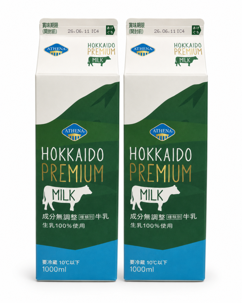 コストコ北海道プレミアムミルク1L2本セット