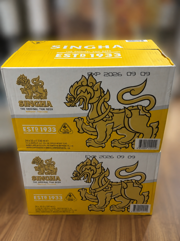 コストコで購入したシンハービール2ケース