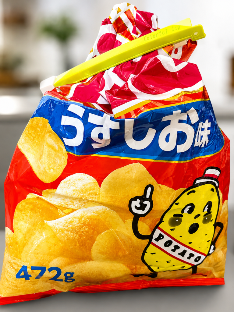 開封したコストコのカルビーポテトチップス472g