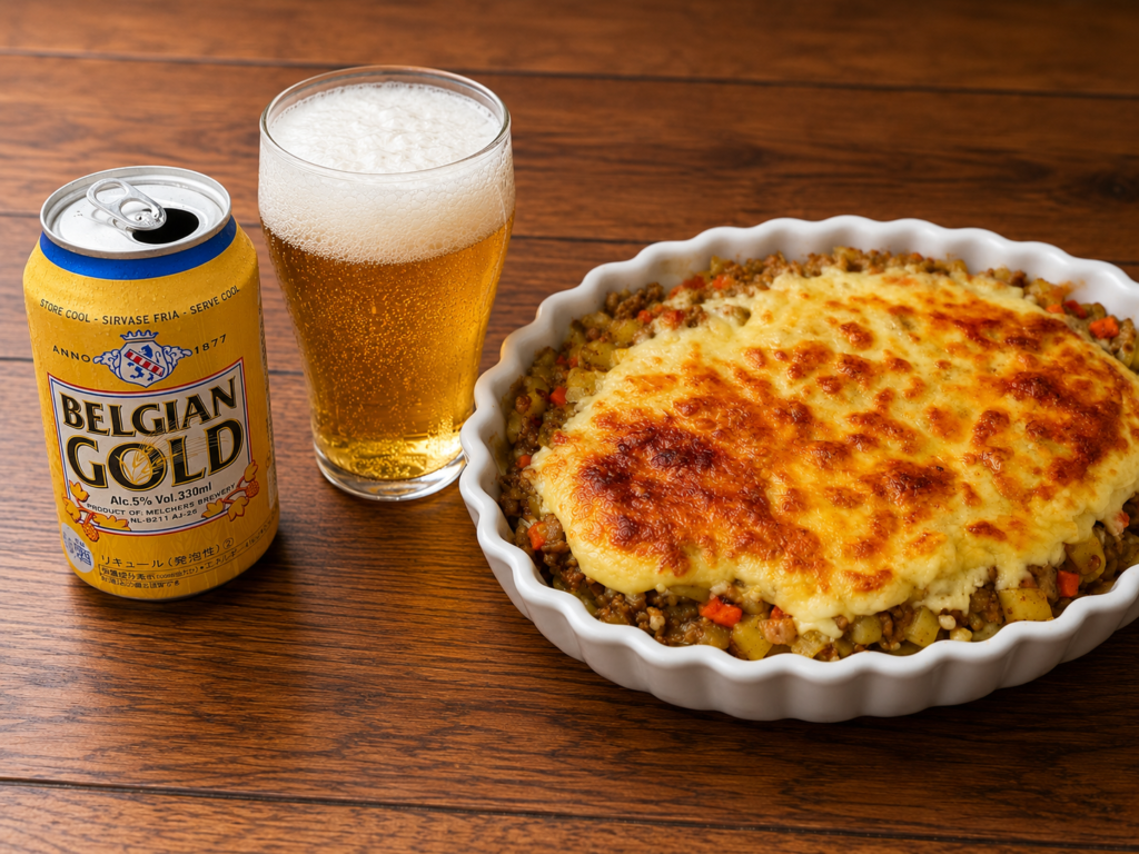 ベルジャンゴールドとカレードリアの完成写真
