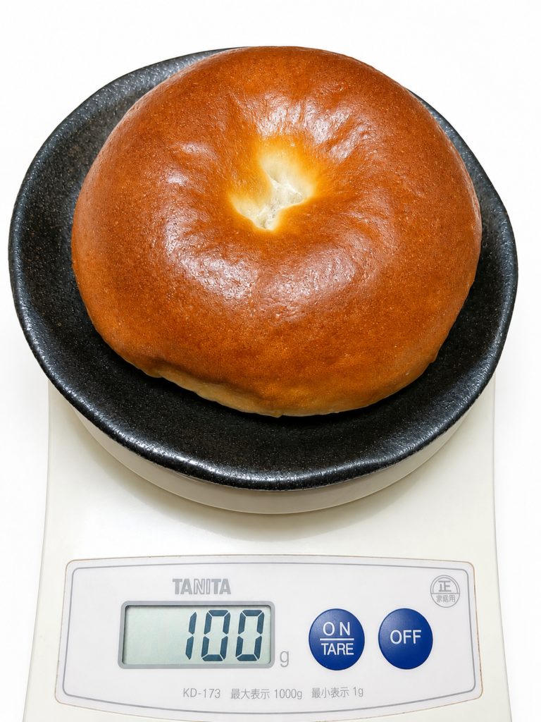 木村屋酒種入りこしあんぱん1個の重さ100g