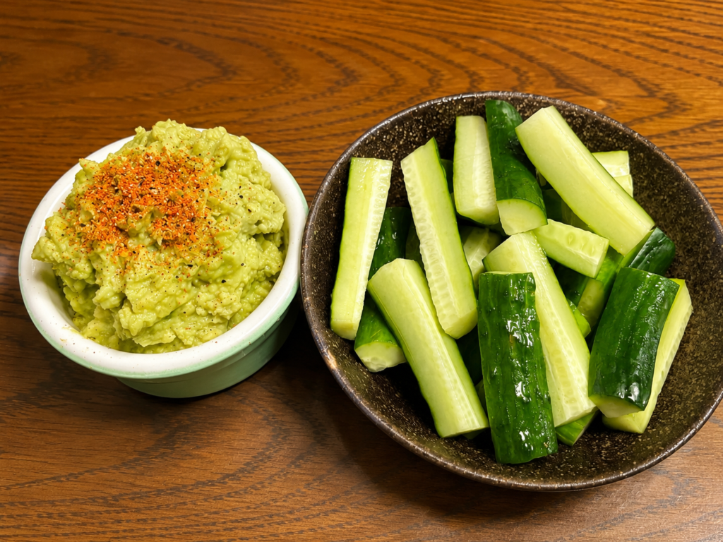 白味噌と白だしで作った和風アボカドディップ
