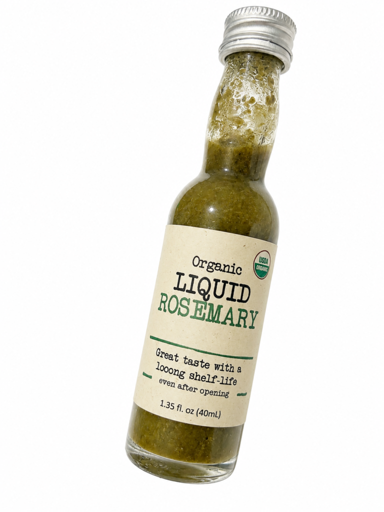 コストコのオーガニックリキッドローズマリー。小瓶40ml.