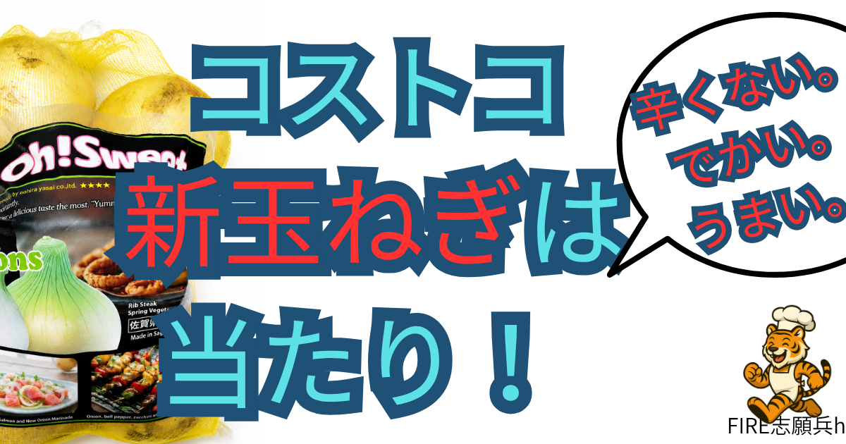 コストコ新玉ねぎ3kg入り｜佐賀県産6玉入りの大容量新玉ねぎレビュー記事用アイキャッチ画像