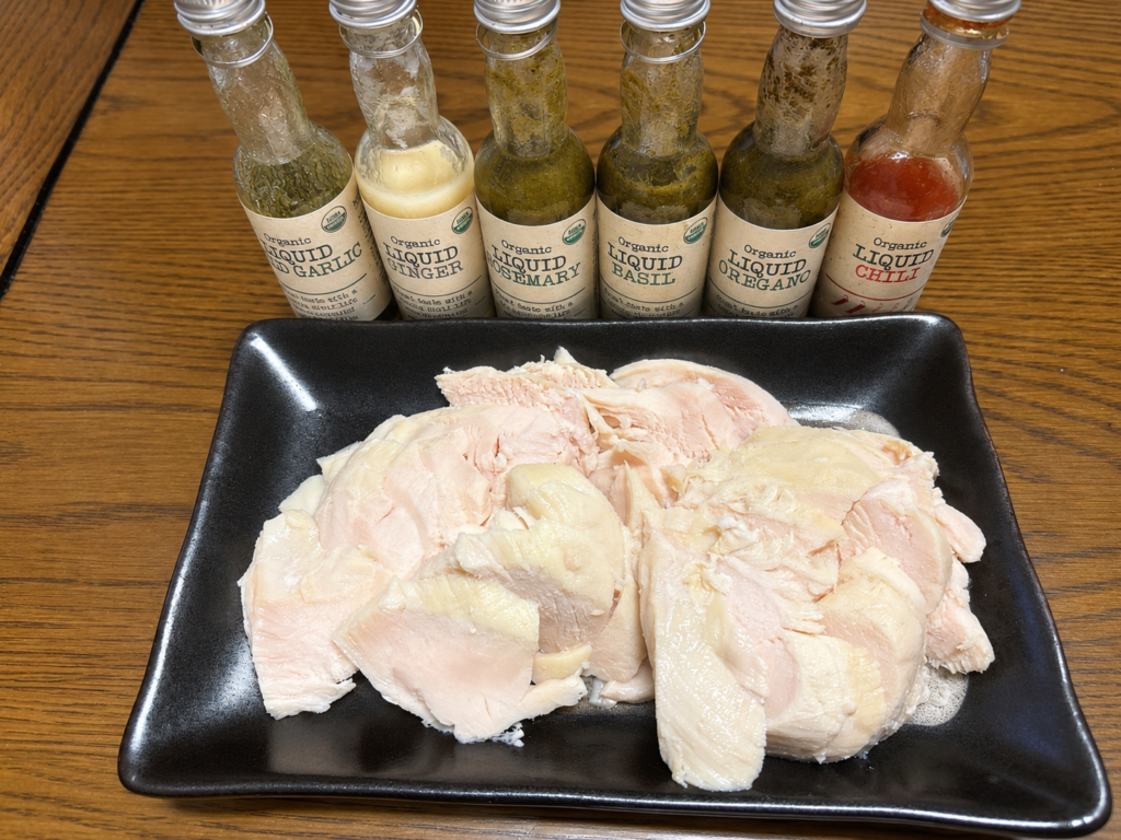 コストコ鶏むね肉で作った低温調理サラダチキン
