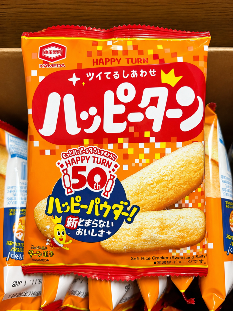 コストコ ハッピーターン28gの個包装デザイン
