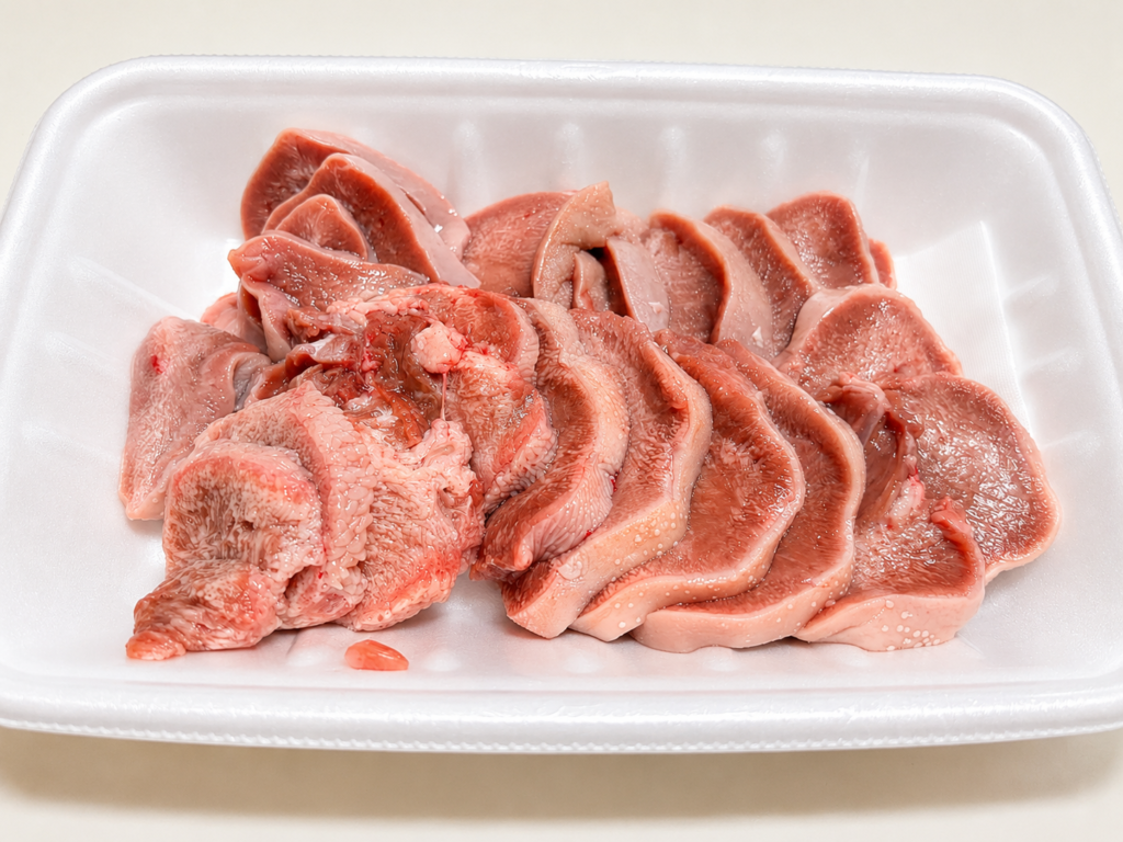 ロピアで購入した国産豚タンスライス223g