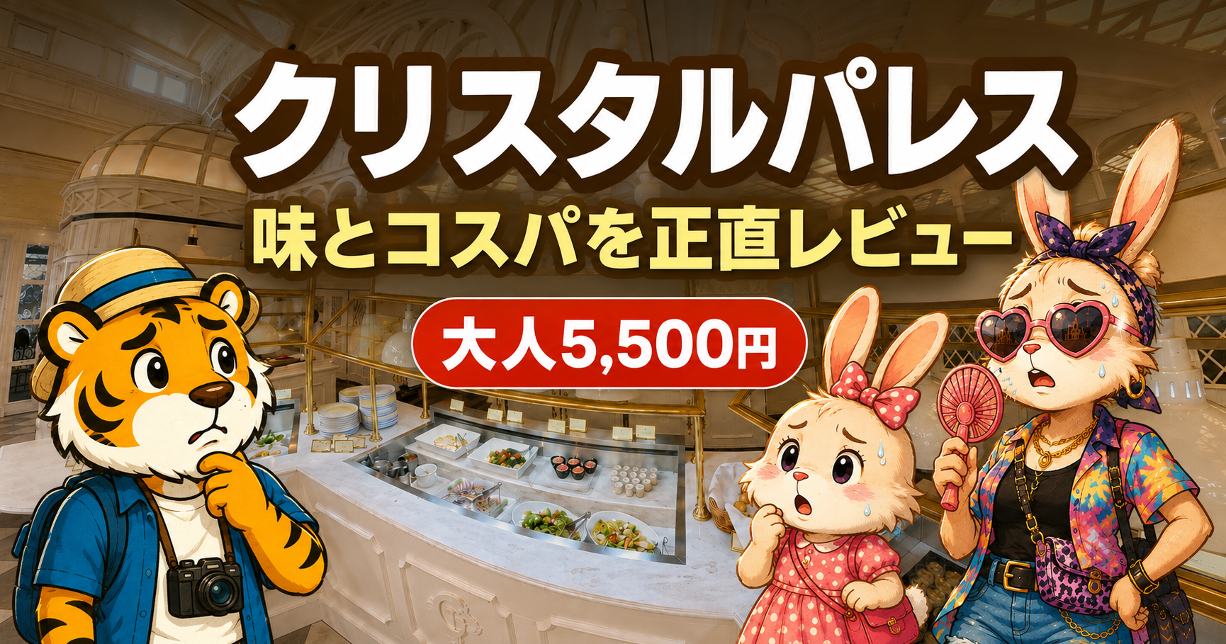 クリスタルパレス・レストランの味とコスパを正直レビューする記事のアイキャッチ